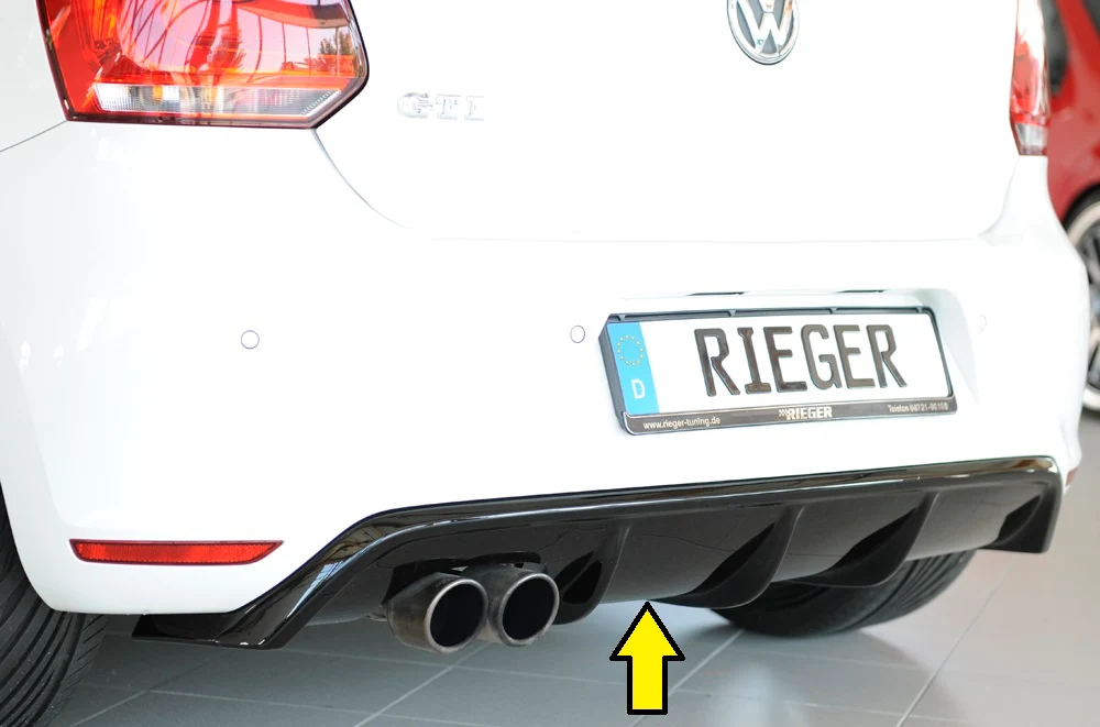 Rieger difuzor VW Polo GTI 2010/2014 - visokosjajna crna