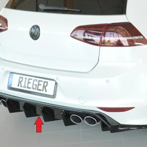 Rieger difuzor Volkswagen Golf MK7 R / R-Line - visokosjajna crna