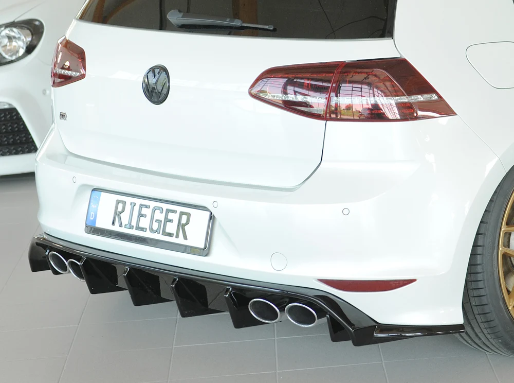 Rieger difuzor Volkswagen Golf MK7 R / R-Line - visokosjajna crna