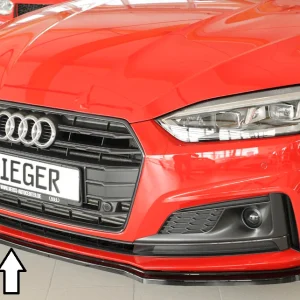 Rieger prednji splitter Audi S5 B9/F5 2016-2019 - visokosjajna crna