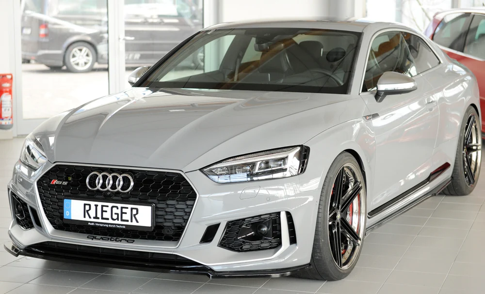 Rieger prednji splitter Audi RS5 B9/F5 2017-2020 - visokosjajna crna