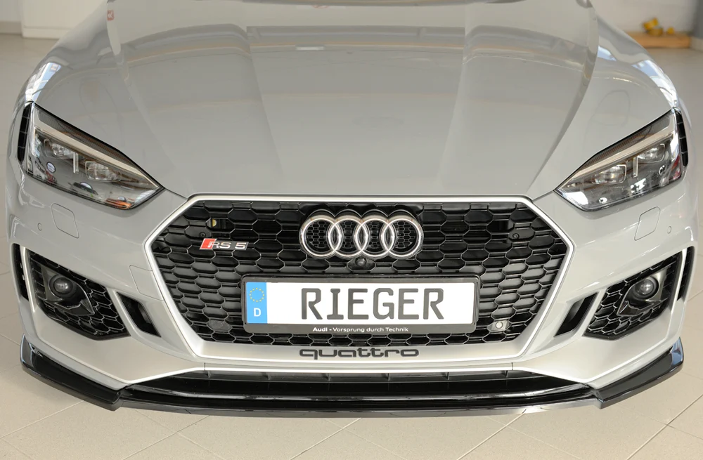 Rieger prednji splitter Audi RS5 B9/F5 2017-2020 - visokosjajna crna
