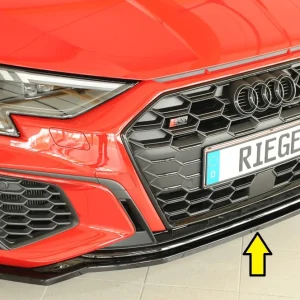 Rieger prednji splitter Audi S3, A3 S-Line 8Y 2020+ - visokosjajna crna