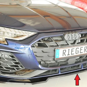 Rieger prednji splitter Audi S3, A3 S-Line 8Y 2024+ - visokosjajna crna