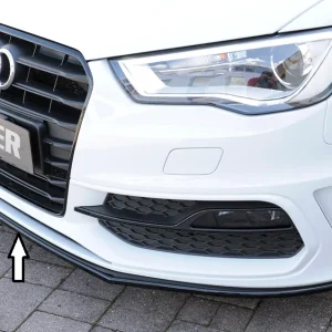 Rieger prednji splitter Audi S3, A3 S-Line 8V - visokosjajna crna