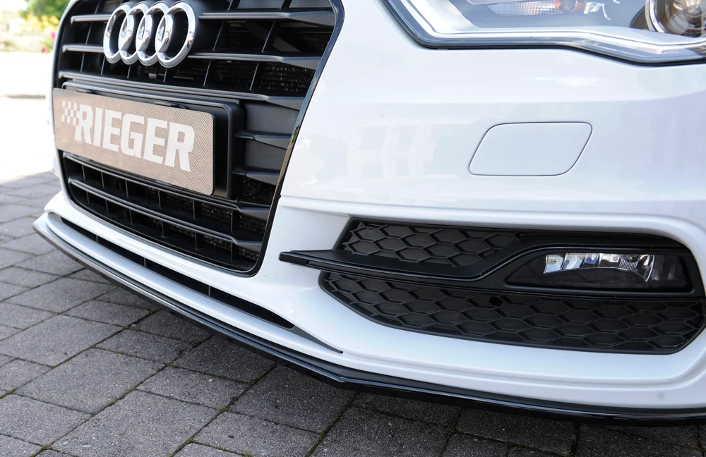 Rieger prednji splitter Audi S3, A3 S-Line 8V - visokosjajna crna