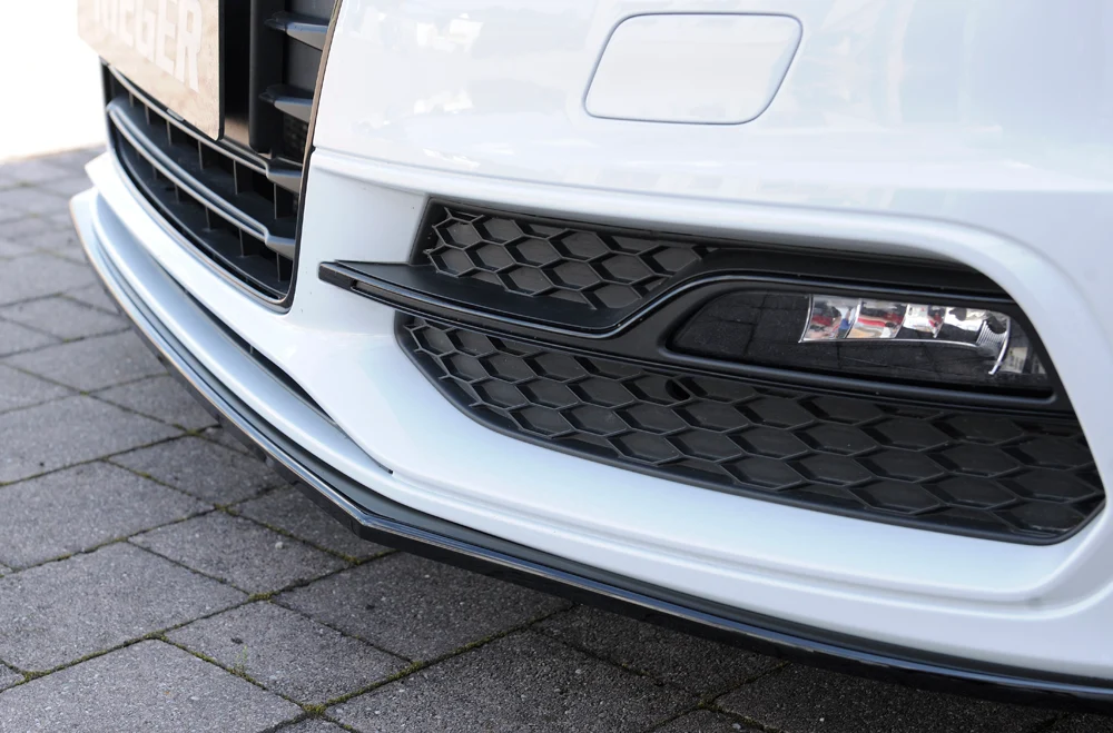 Rieger prednji splitter Audi S3, A3 S-Line 8V - visokosjajna crna