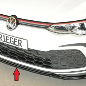 Rieger prednji splitter VW Golf MK8 GTI 2020+ - visokosjajna crna