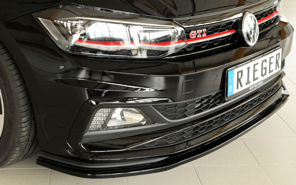 Rieger prednji splitter VW Polo AW GTI 2017/2021 - visokosjajna crna