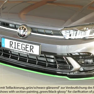 Rieger prednji splitter VW Polo AW GTI 2021+ - visokosjajna crna