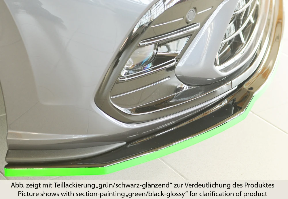 Rieger prednji splitter VW Polo AW GTI 2021+ - visokosjajna crna