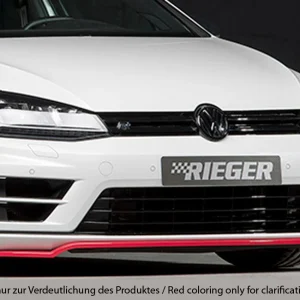 Rieger prednji splitter Volkswagen Golf MK7 R / R-Line - visokosjajna crna