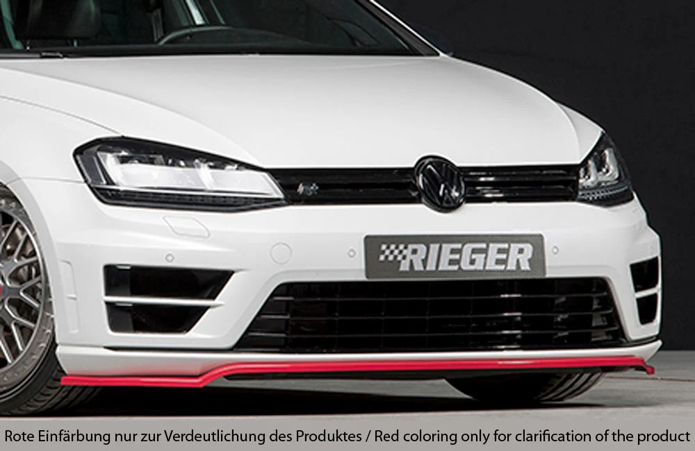 Rieger prednji splitter Volkswagen Golf MK7 R / R-Line - visokosjajna crna