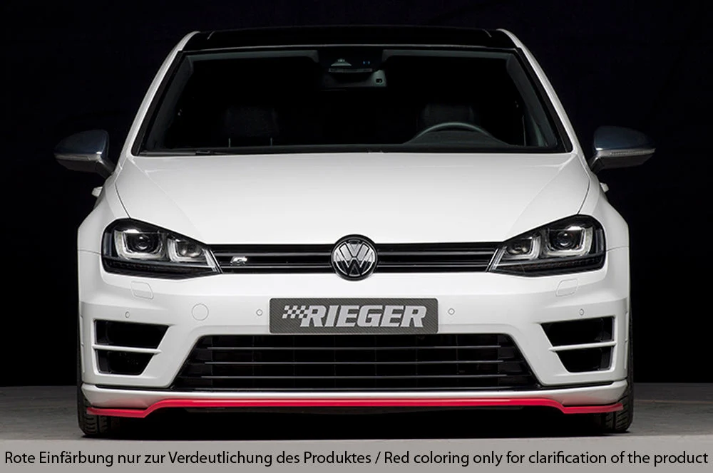 Rieger prednji splitter Volkswagen Golf MK7 R / R-Line - visokosjajna crna