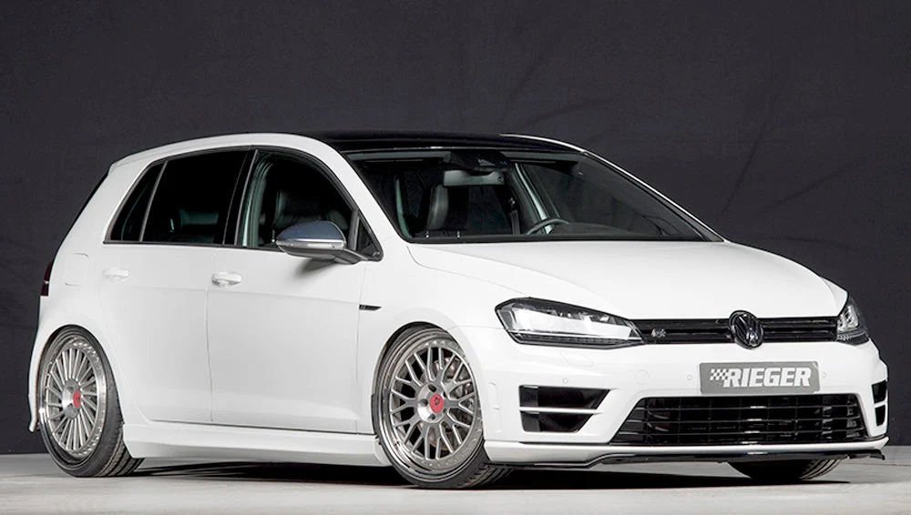 Rieger prednji splitter Volkswagen Golf MK7 R / R-Line - visokosjajna crna