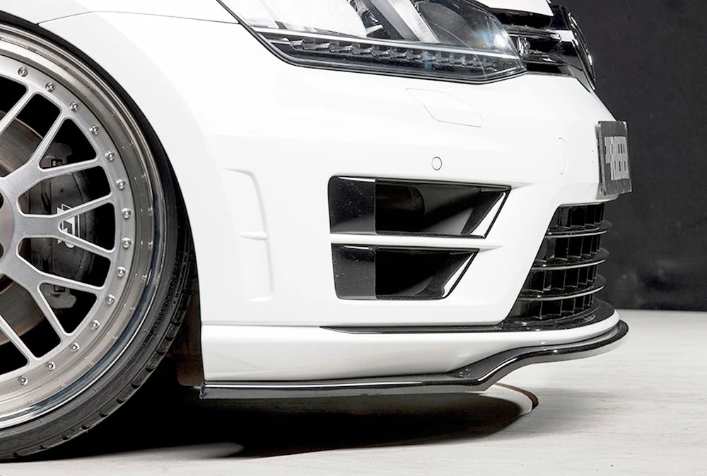Rieger prednji splitter Volkswagen Golf MK7 R / R-Line - visokosjajna crna