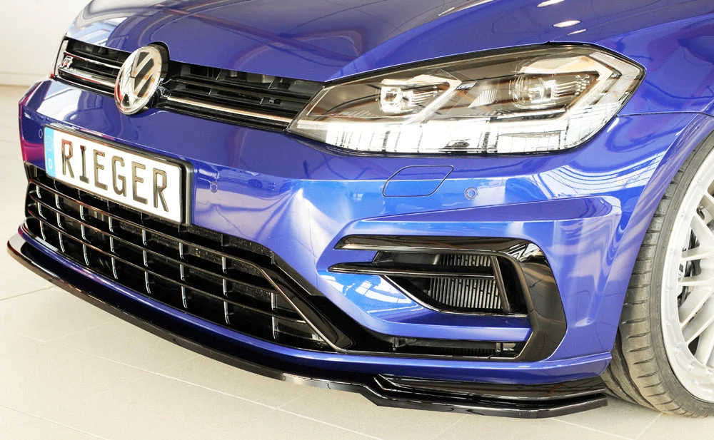 Rieger prednji splitter Volkswagen Golf MK7.5 R / R-line 2017+ - visokosjajna crna