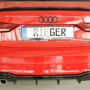 Rieger strašnji difuzor umetak Audi A3 8V sedan facelift - visokosjajna crna