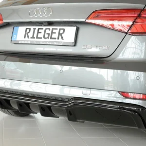 Rieger strašnji difuzor umetak Audi A3 8V Sportback Facelift - visokosjajna crna