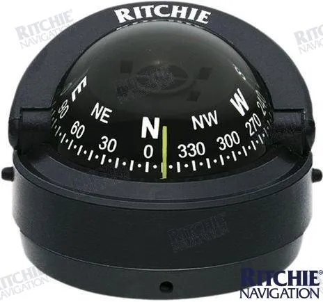 Ritchie Explorer Compass S-53 Surface Mount (BLACK)