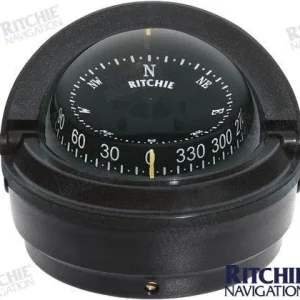 Ritchie Voyager Compass Surface Mount S-87 (BLACK)