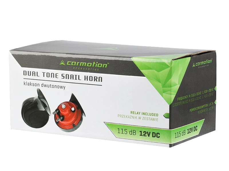 Rog, 12 V, 115 dB, dvo-ton, konusni, s relejem, 2 komada