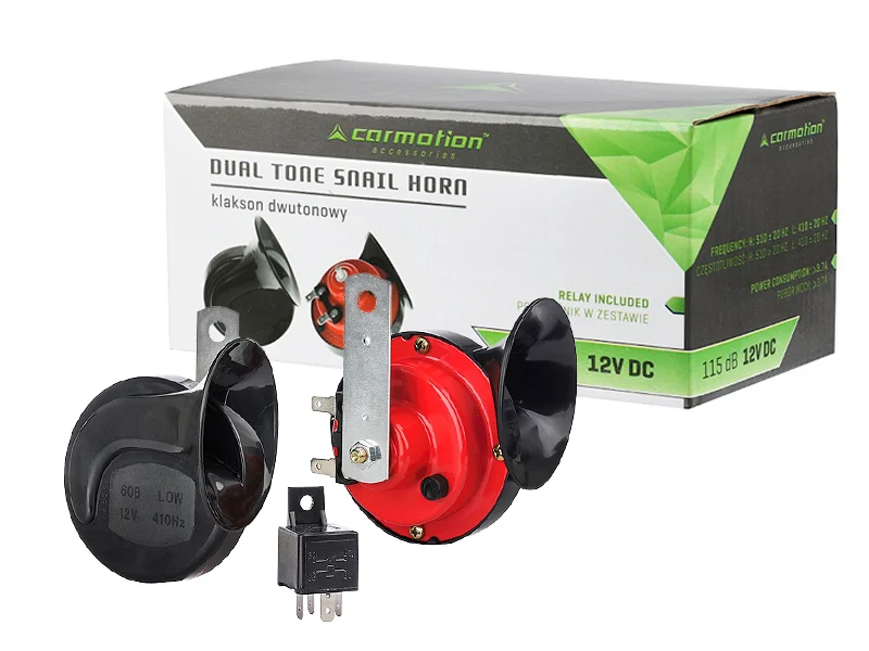Rog, 12 V, 115 dB, dvo-ton, konusni, s relejem, 2 komada