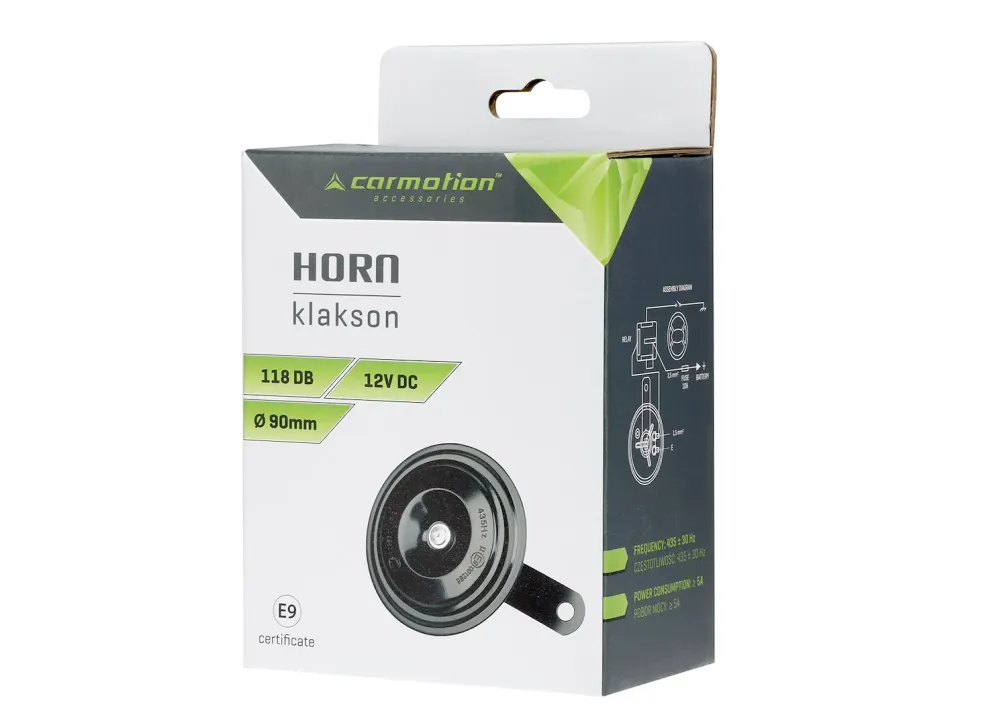 Rog 12 V, 118 dB, promjer 90 mm, homologacija E9
