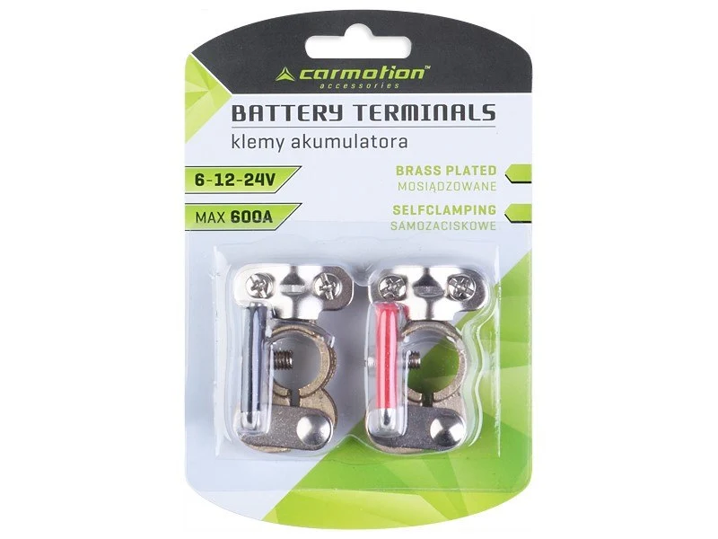 Samozatezne kleme akumulatora 6-12-24V max 600A