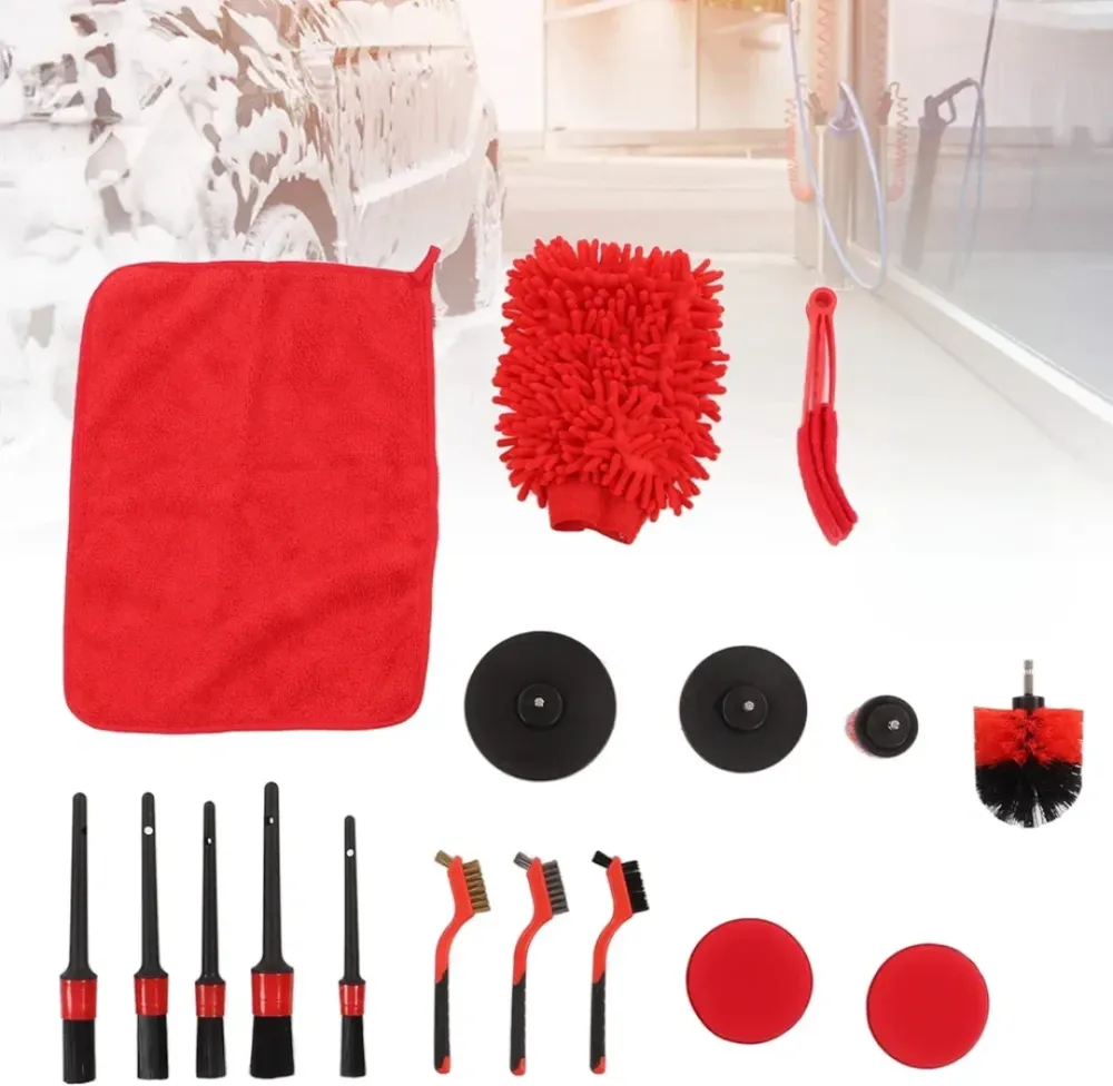 Set za auto detajling četke 17u1