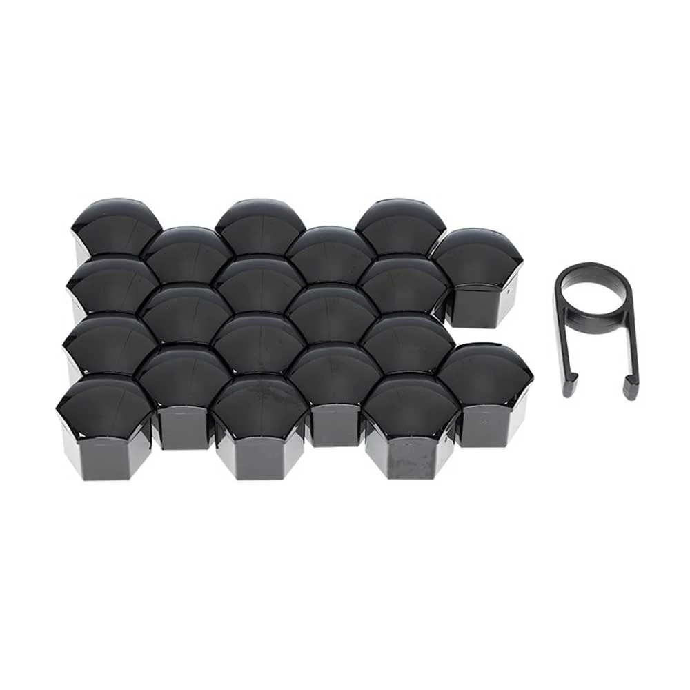 Set poklopaca matica za kotače – 19 mm, crni (20 kom)