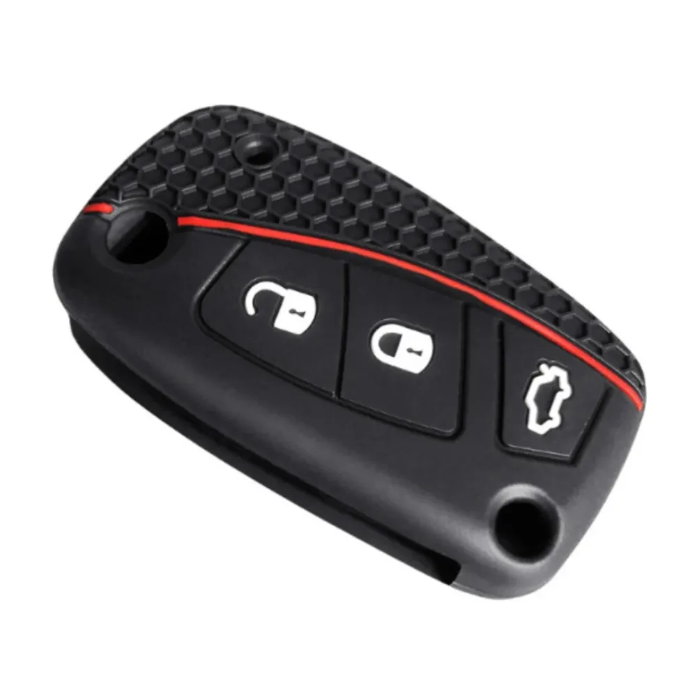 Silikonska futrola za Fiat s 3 gumba, crna