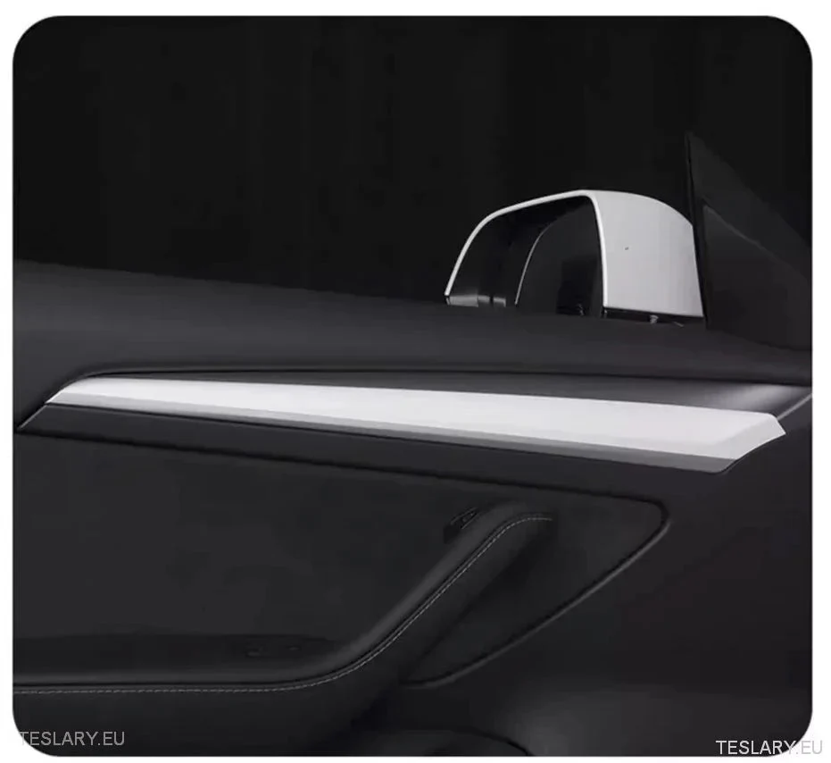 Silikonski poklopac nadzorne ploče s umetcima ploče na vratima za Tesla 3/Y (bijelo)