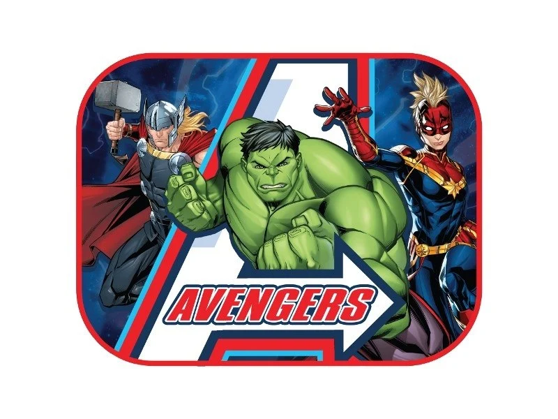 Sjenilo za sunce 44x35 cm, Avengers, 2 kom