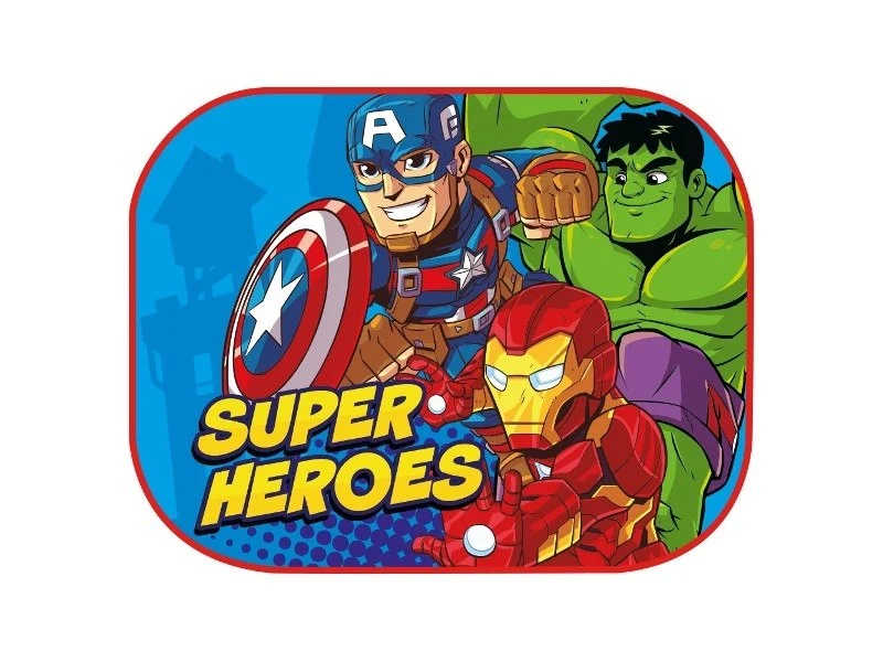Sjenilo za sunce 44x35 cm, Avengers 2, 2 kom