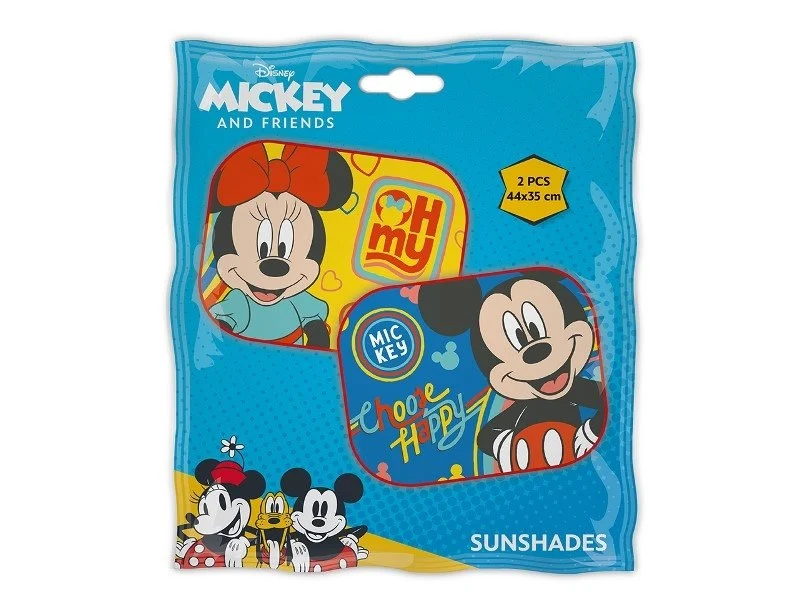 Sjenilo za sunce 44x35 cm, Mickey i Minnie, 2 kom