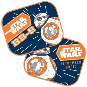 Sjenilo za sunce 44x35 cm, Star Wars BB8, 2 kom
