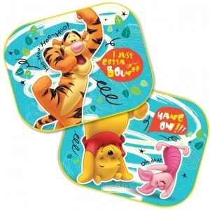 Sjenilo za sunce 44x35 cm, Winnie Pooh & Prasac & Tigar, 2 kom