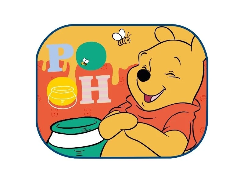 Sjenilo za sunce 44x35 cm, Winnie Pooh i Tigar, 2 kom
