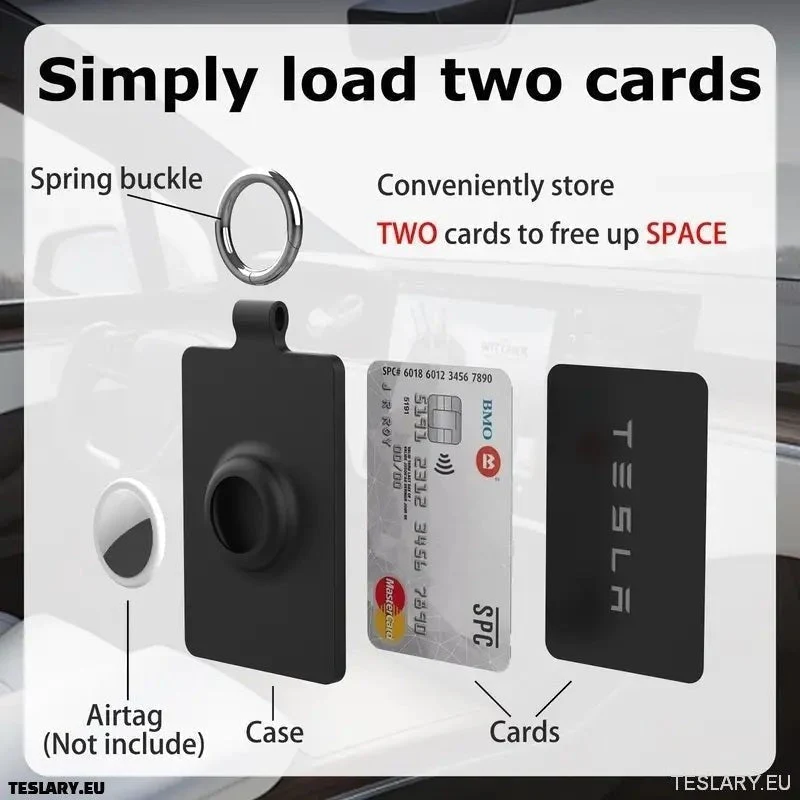 Slučaj držč silikonske kartice za Apple Airtag & Tesla Key Card