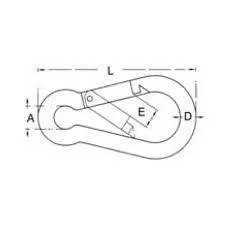SPRING HOOK 12X140MM (PACK 10)