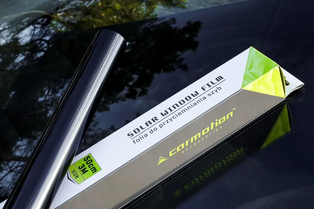 Super tamno crna folija za zatamnjivanje automobilskih prozora, 50x300 cm, 50x300 cm