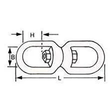 SWIVEL, EYE & EYE AISI-316 19MM