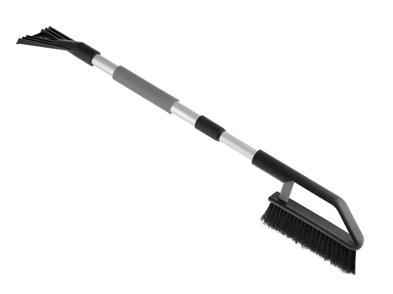 Teleskopska četka sa strugalicom, 82 - 110 cm, aluminijska drška, mekani rukohvat