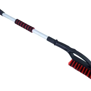 Teleskopska četka sa strugalicom 90/120 cm, aluminijska drška, mekani rukohvat
