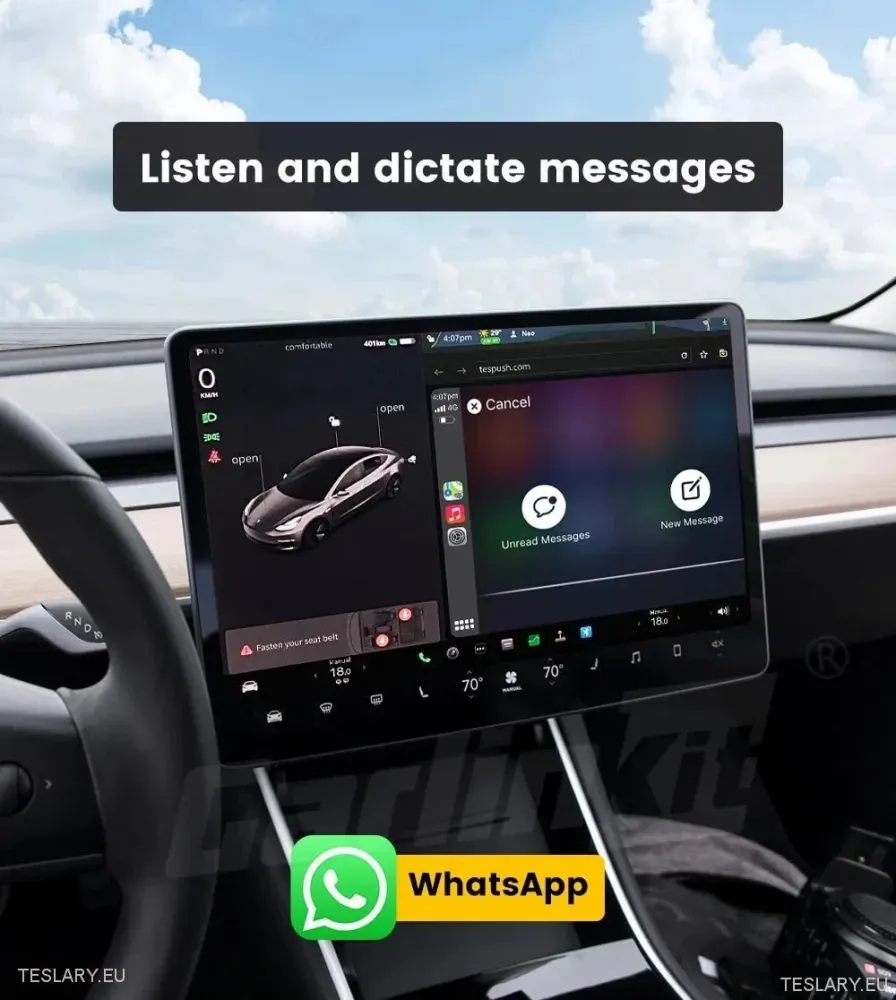 Tesla bežični adapter za CarPlay za Android & Apple uređaje