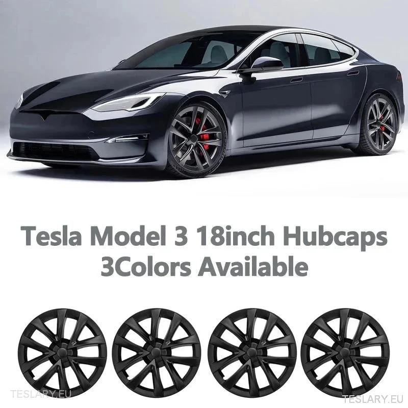 Tesla 3 18 "Full Rim Silver / Grey Arachnid Sport Style Cover Cower