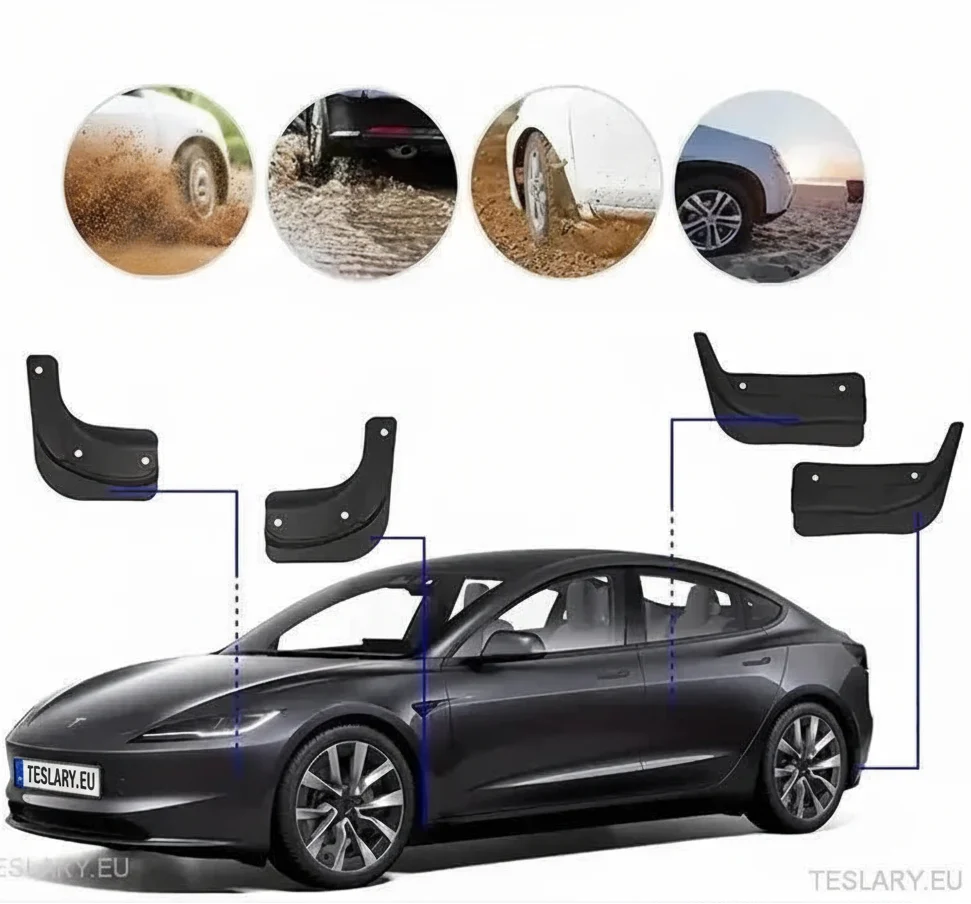 Tesla 3 Highland Anti Splash Fender obloga (blata zaklopke)