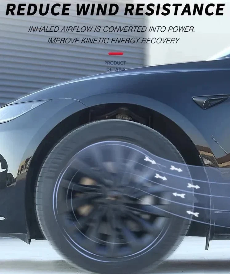 Tesla 3 Highland 18 "Full Full Rim Silver Sport Style Cover Cower