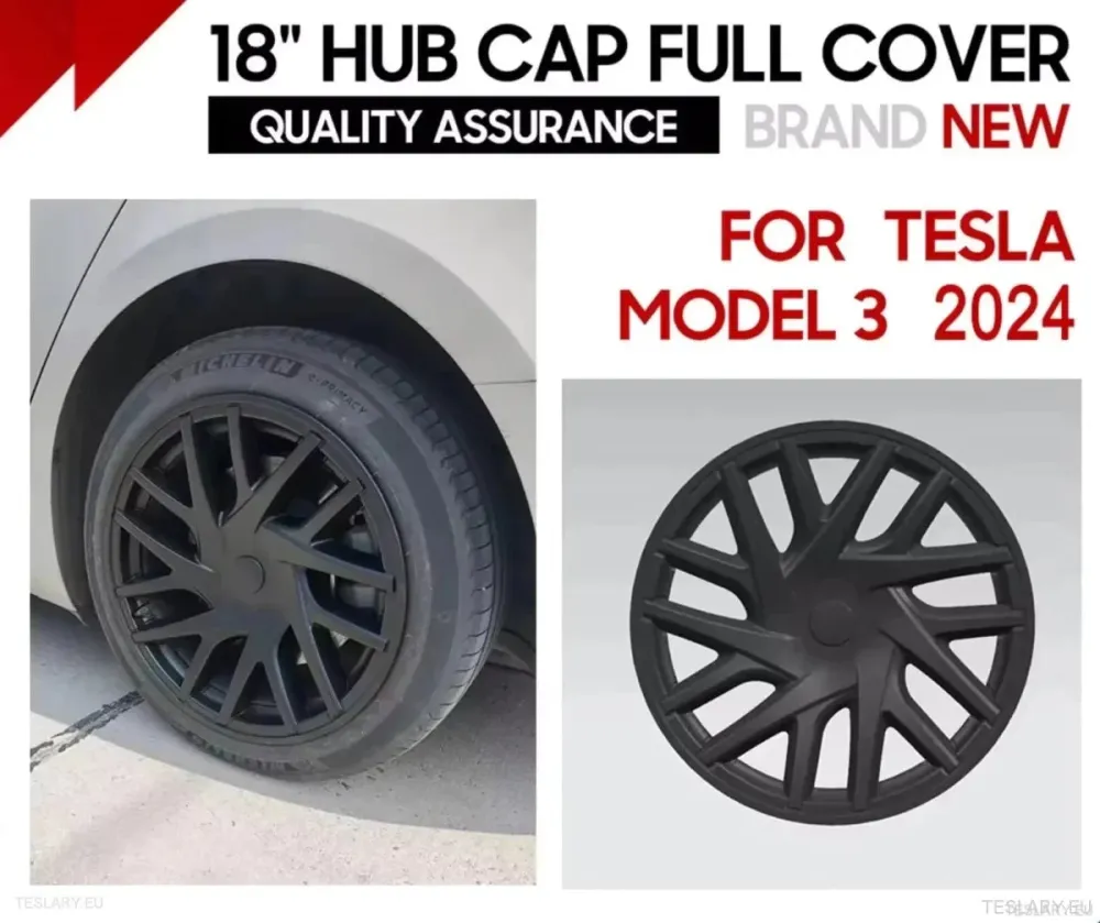 18 "Tesla 3 Highland Full Rim Matte crni kotač